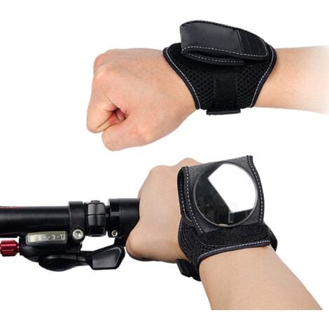 CCYKXA Vélo Rétroviseurs Vélo Rétroviseur Réflecteur Bracelet Poignet Miroir pour Sécurité Moto Vélo Équitation