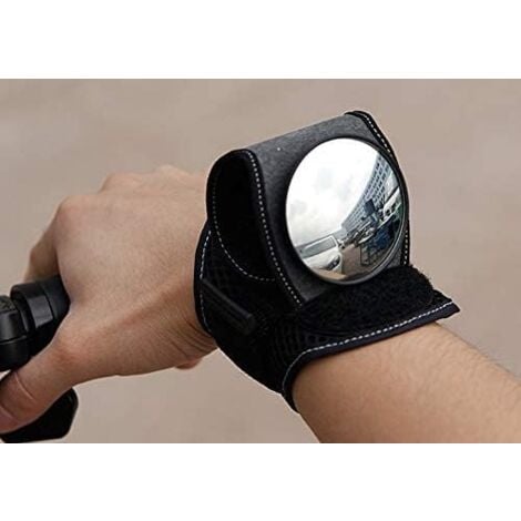 CCYKXA Vélo Rétroviseurs Vélo Rétroviseur Réflecteur Bracelet Poignet Miroir pour Sécurité Moto Vélo Équitation