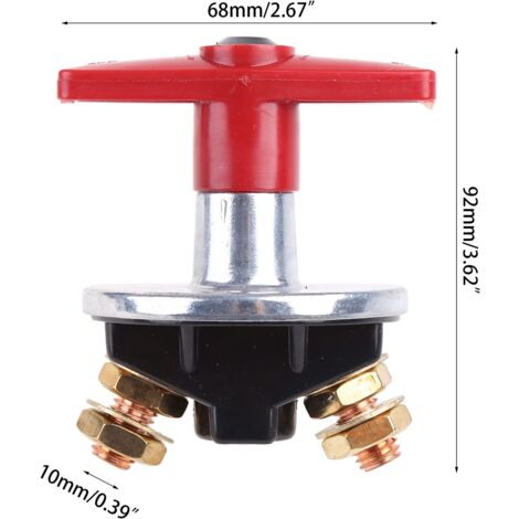 Clé De Rechange Pour Interrupteur De Déconnexion Batterie - Rouge, ABS+laiton, Lot De 2