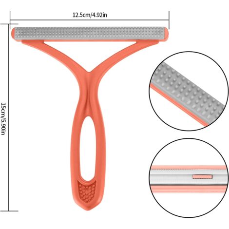 CCYKXA 4 Pièces Éliminateur de Peluches, Brosse Anti Poils Animaux, Rasoirs Anti-Bouloches Portable, Brosse Anti Poil Manuelle pour Animaux Canapé Vêtements, Carpet