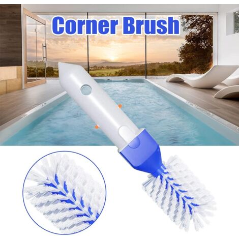 Brosse D'angle De Piscine Pratique Avec Poils Rigides Pour Un Nettoyage Efficace