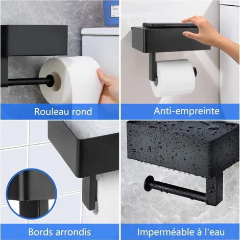 Porte-rouleau De Papier Toilette Avec Support De Téléphone