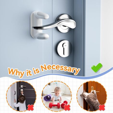 Lot De 6 Serrures De Sécurité Enfant - Ajustables, Facile à Installer Sans Perçage | Pour Tiroirs, Placards, Frigo