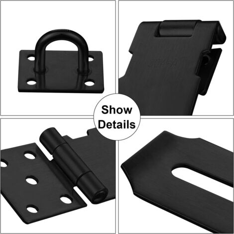 4 Moraillons Verrouillables 2.5 Pouces - Cadenas Porte Avec Clés Pour Armoire Casier