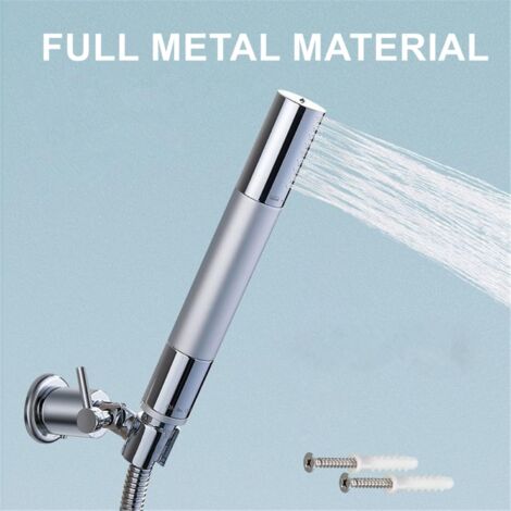 Support Pommeau De Douche Réglable – Fixation Murale Universelle, Angle 90°, Chromé