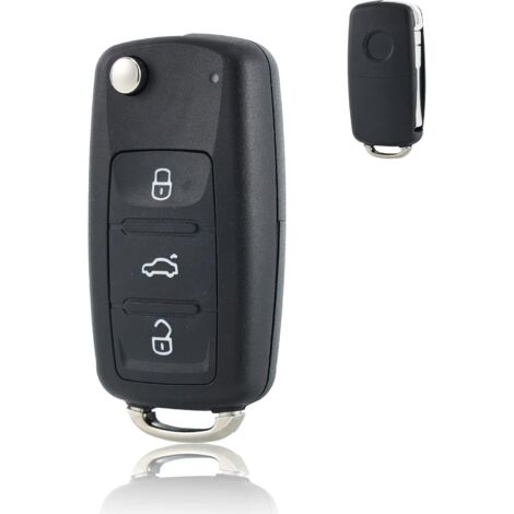 Coque De Clé De Voiture De Rechange Pour Fiat - Boîtier 3 Boutons, Lame Vierge SIP22, Pour Fiat 500, Panda, Etc.