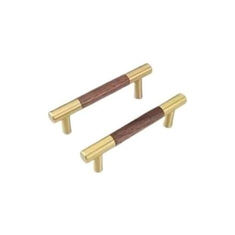 20 Pièces Poignées De Porte En Bois De Meubles, Poignées D'armoire En