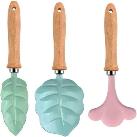 CCYKXA (210×43×10) D'outils De Jardinage pour Enfants, Pelle De Jardin, Fourchette À Râteau avec Manche en Bois Robuste, Mini Outils De Jardin, Équipement pour Enfants, 3 Pièces/Ensemble