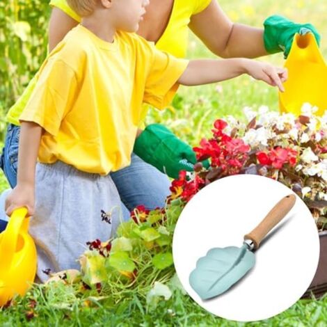 CCYKXA (210×43×10) D'outils De Jardinage pour Enfants, Pelle De Jardin, Fourchette À Râteau avec Manche en Bois Robuste, Mini Outils De Jardin, Équipement pour Enfants, 3 Pièces/Ensemble