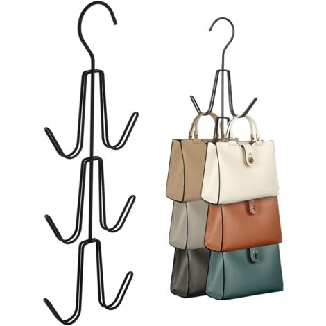 2 Supports Rotatifs 360° Pour Sacs à Main - Cintre Vertical Pour Sacs, Ceintures, écharpes - 3