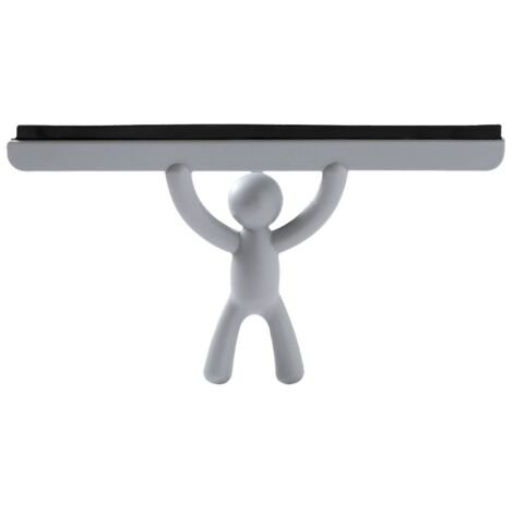 Umbra Buddy Raclette Douche Adhésive - Lame Silicone - Design Fun Et Anti-Trace - 26,7x15,9 Cm