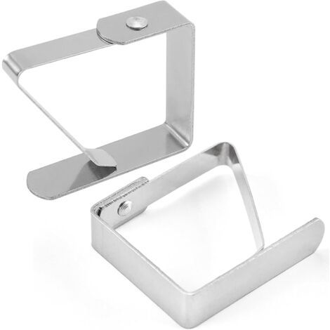 CCYKXA 4 Pièces Pince Nappe,Pince Nappe Table Epaisse,Inoxydable Attache Nappe,Pince Nappe Exterieur,Poids pour Nappe,pour Restaurant,Jardin,Mariage Fête,7.5 x 8cm
