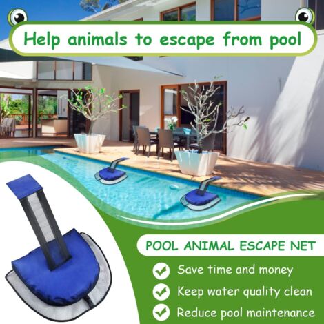 Filet D'évacuation Pour Piscine - Aide Les Grenouilles Et Petits Animaux à Sortir - En PVC Résistant