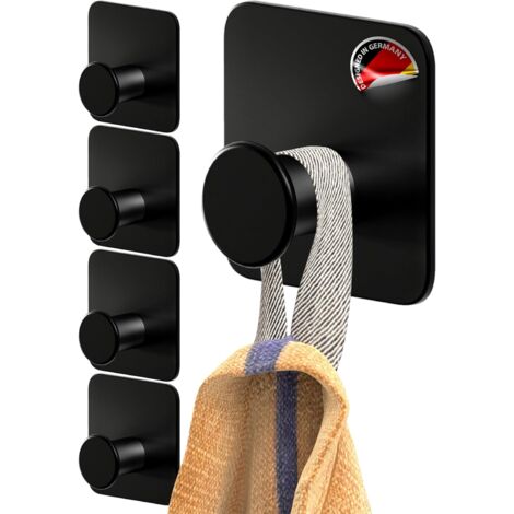 Lot De 4 Pinces à Ventouse Pour Serviettes - Support Mural Réutilisable Cuisine Et Salle De Bain