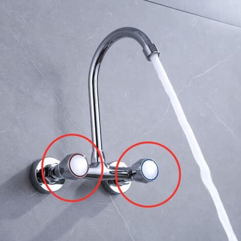 Vepoty 10 Pièces Indicateurs Chaud/Froid Pour Robinets - Signes Universels Cuisine Salle De Bain