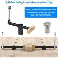 2 Pinces De Bureau Pour Travail Du Bois Argentées – Étau De Positionnement 20 Mm Avec 4 Bench Dogs – Fixation Précise Pour Établi Menuiserie
