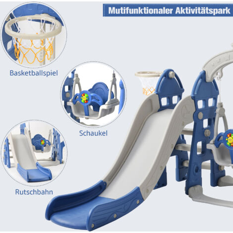 Toboggan pour enfants, toboggan multifonctionnel 5 en 1 pour