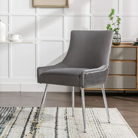 Chaise longue blanche, style scandinave minimaliste, lot de six, pour  chambre à coucher salon cuisine etc.
