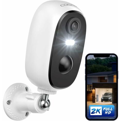 Caméra Surveillance Wifi IP Sans fil Vision Nocturne Nuit Sécurité  Intérieur 3MP