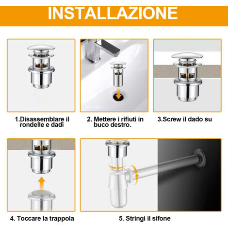 DRAIN DE DRAINAGE Bouchon Lavabo Salle Bain EUR 11,59 - FR