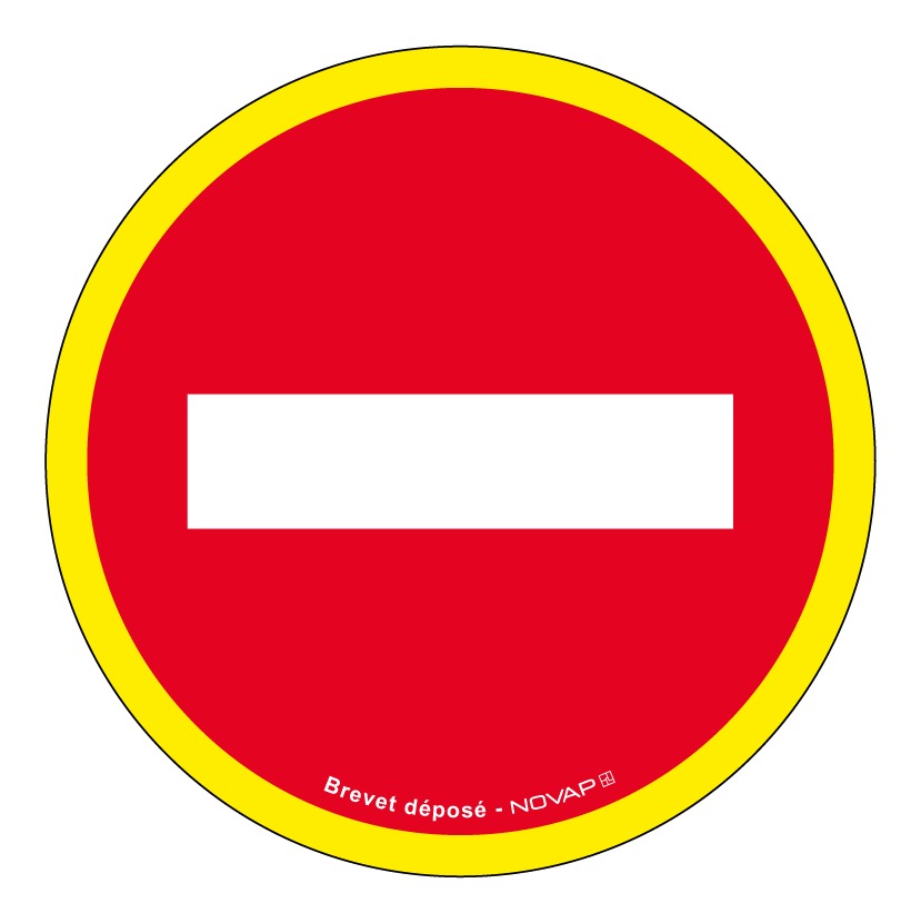Panneau sens interdit - haute visibilité - Ø 300mm - 4090177