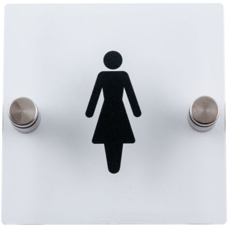 Plaque de porte transparente - Toilettes femmes - 4386034 (1/3)