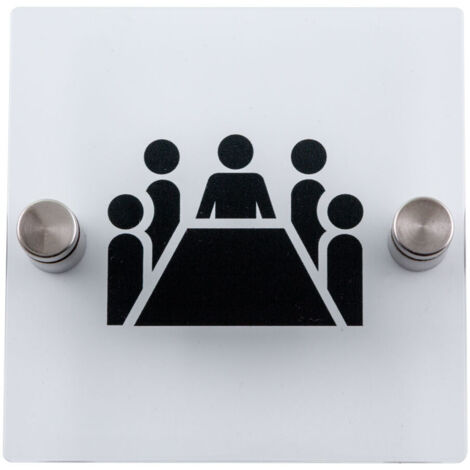 Plaque de porte transparente - Salle de conférence - 4386119 (1/3)