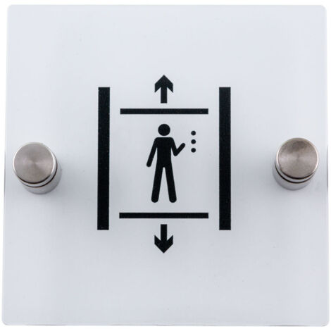 Plaque de porte transparente - Ascenseur - 4386140 (1/3)