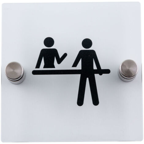 Plaque de porte transparente - Réception - 4386058 (1/3)