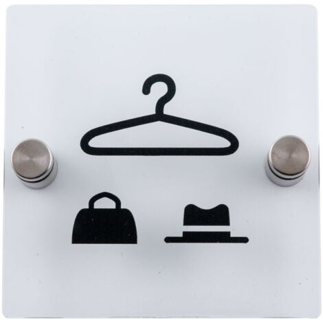 Plaque de porte transparente - Vestiaires - 4386126 (1/3)