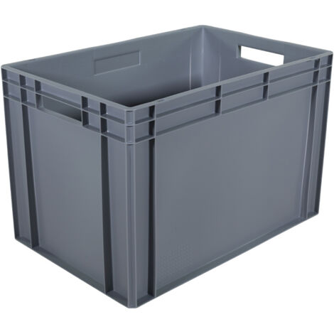 Bac gerbable - 600x400x400 mm 76L gris norme Europe - 5069097 (1/3)