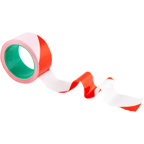 NOVAP Ruban 100 M En Plastique rouge/blanc