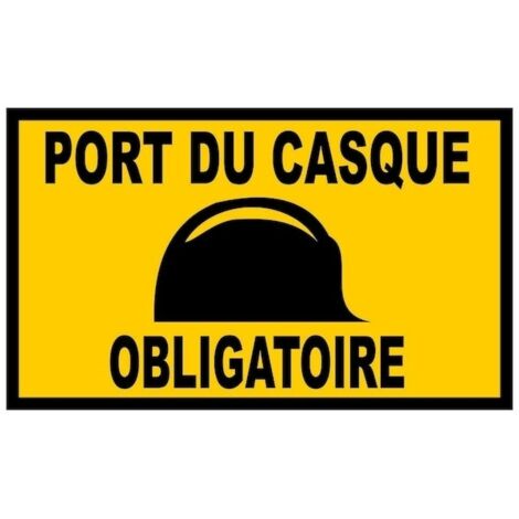 Panneau Port du casque obligatoire 330x200mm NOVAP 4160436