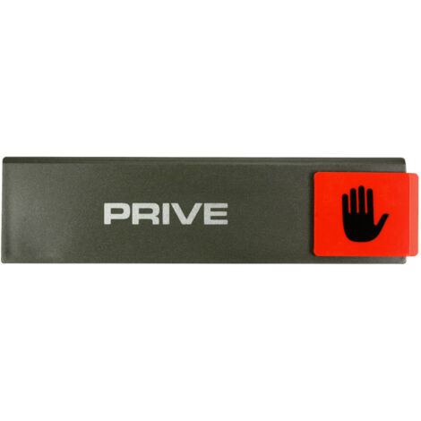 Plaque de porte Privé - Europe design 175x45mm - 4260587