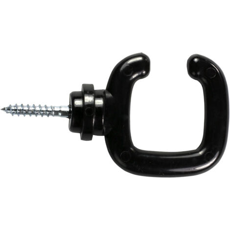 Crochet ouvert a vis PA Noir - 1812215 (1/3)