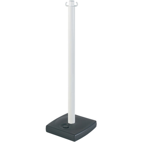 Poteau PVC Blanc sur socle à lester 4kg - 2001106
