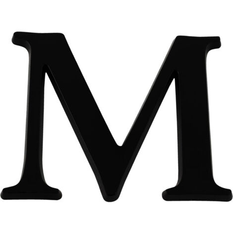 Lettre M Noire Hauteur 40mm - 4621456