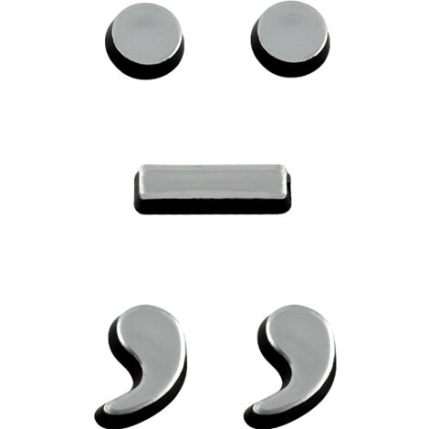 Caractères spéciaux Argent Hauteur 60mm - 4623191 (1/2)