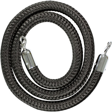 Cordon à mousqueton de 2 m Noir - 2040044 (1/2)