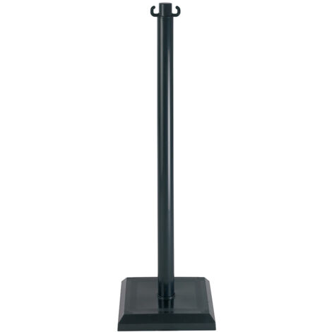 Poteau PVC Noir sur socle lesté 3kg - 1000117