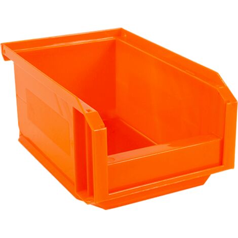 Novap – Bac de rangement à bec 1L orange fluo – Résistance mécanique élevée – Pour usage professionnel – 5120071 (1/7)