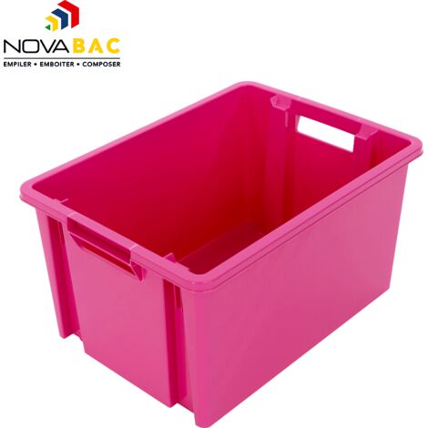 Boite de rangement Novabac 30L Rose FME - 5202876 (1/4)