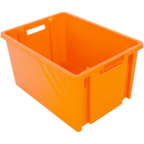 Boite de rangement Novabac 10L Orange fluo - 5201831 (1/5)