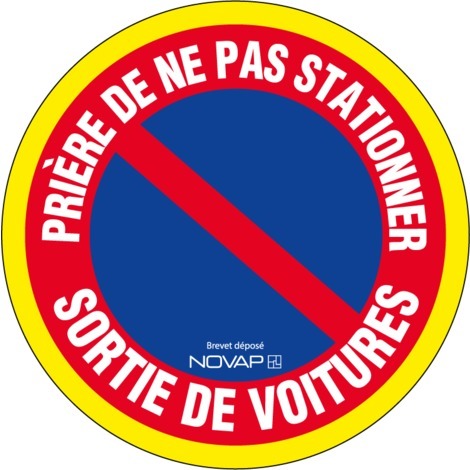 Autocollant de voiture – Logo handicapés 110 mm x 110 mm Bleu Utilisation  extérieure