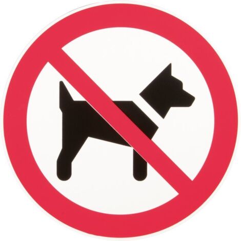 Panneau Interdit aux chiens - Rigide Ø300mm - 4061528