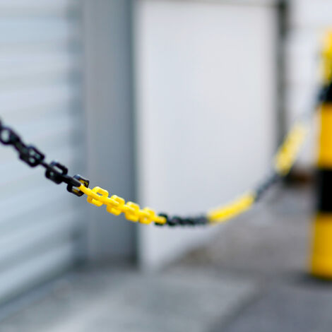 Chaîne Plastique Noir 6mm X 5m SIGNAL - Polyéthylène Haute Densité, Fabriqué En France
