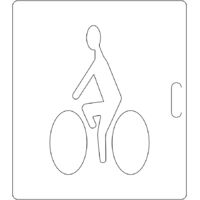 Pochoir pour signalisation horizontale - Piste cyclable 400x600mm - 8005979