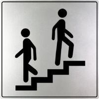 Plaque de porte Escalier - Gamme Iso 7001 200x200mm - 4380223