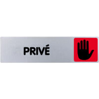Plaquette de porte Privé - Plexiglas couleur 170x45mm - 4033402