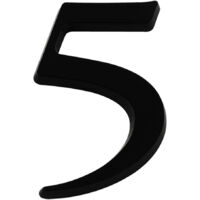 Chiffre 5 Noir Hauteur 40mm - 4621289